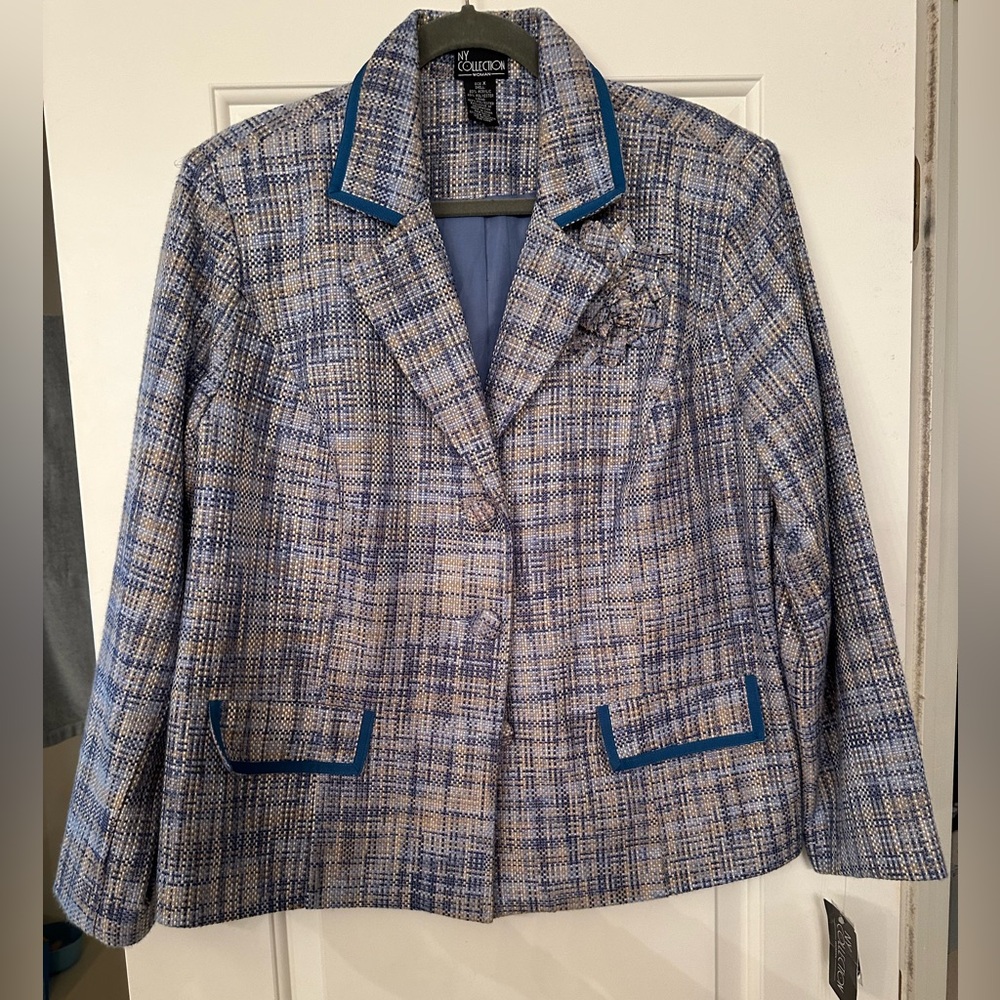 NY Collection Women’s Blue Blazer-NWT-Sz X